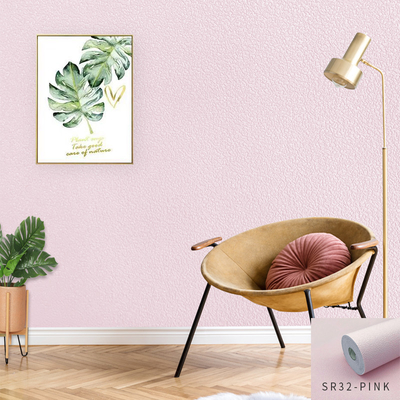 Macaron textured 3d PE Foam Wall Sticker โลหะอัลลูมิเนียมที่ด้านล่างสําหรับห้องนอน