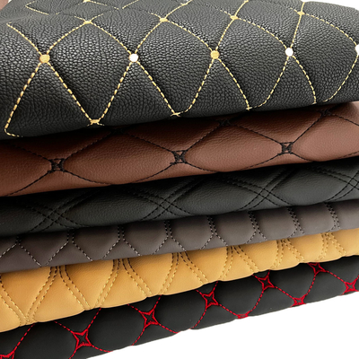 PU PVC หนังสังเคราะห์เย็บปักถักร้อย Xpe โฟม Burr Backing สำหรับพรมปูพื้นรถยนต์