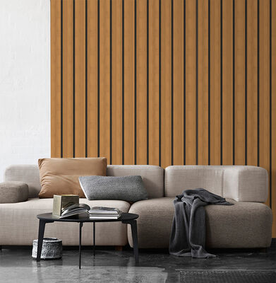 แผงตะแกรงลายไม้แบบยืดหยุ่นกาวในตัวสำหรับการตกแต่งสถานที่สาธารณะขนาดเล็ก