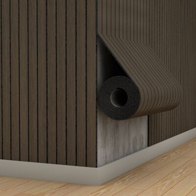 แผ่นผนังไม้ระแนงไม้เนื้ออ่อนพร้อมชั้นโฟม IXPE สำหรับการตกแต่งบ้านสวัสดิการ