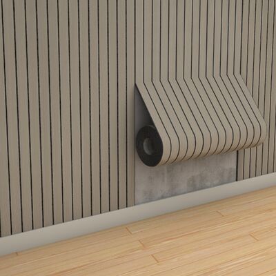 แผ่นผนังไม้ระแนงไม้เนื้ออ่อนพร้อมชั้นโฟม IXPE สำหรับการตกแต่งบ้านสวัสดิการ