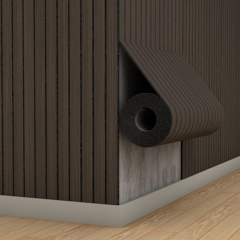 วอลล์เปเปอร์กระดานกระจังหน้าไม้ระแนงนุ่ม IXPE ทนคราบสำหรับการตกแต่งอาคารสำนักงาน