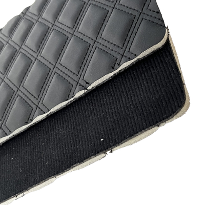 PU PVC หนังสังเคราะห์เย็บปักถักร้อย Xpe โฟม Burr Backing สำหรับพรมปูพื้นรถยนต์