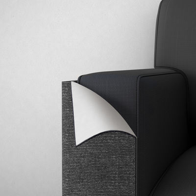 พรมลับเล็บแมวแบบมีกาวในตัวสีดำสำหรับป้องกันต้นไม้แมวไม้